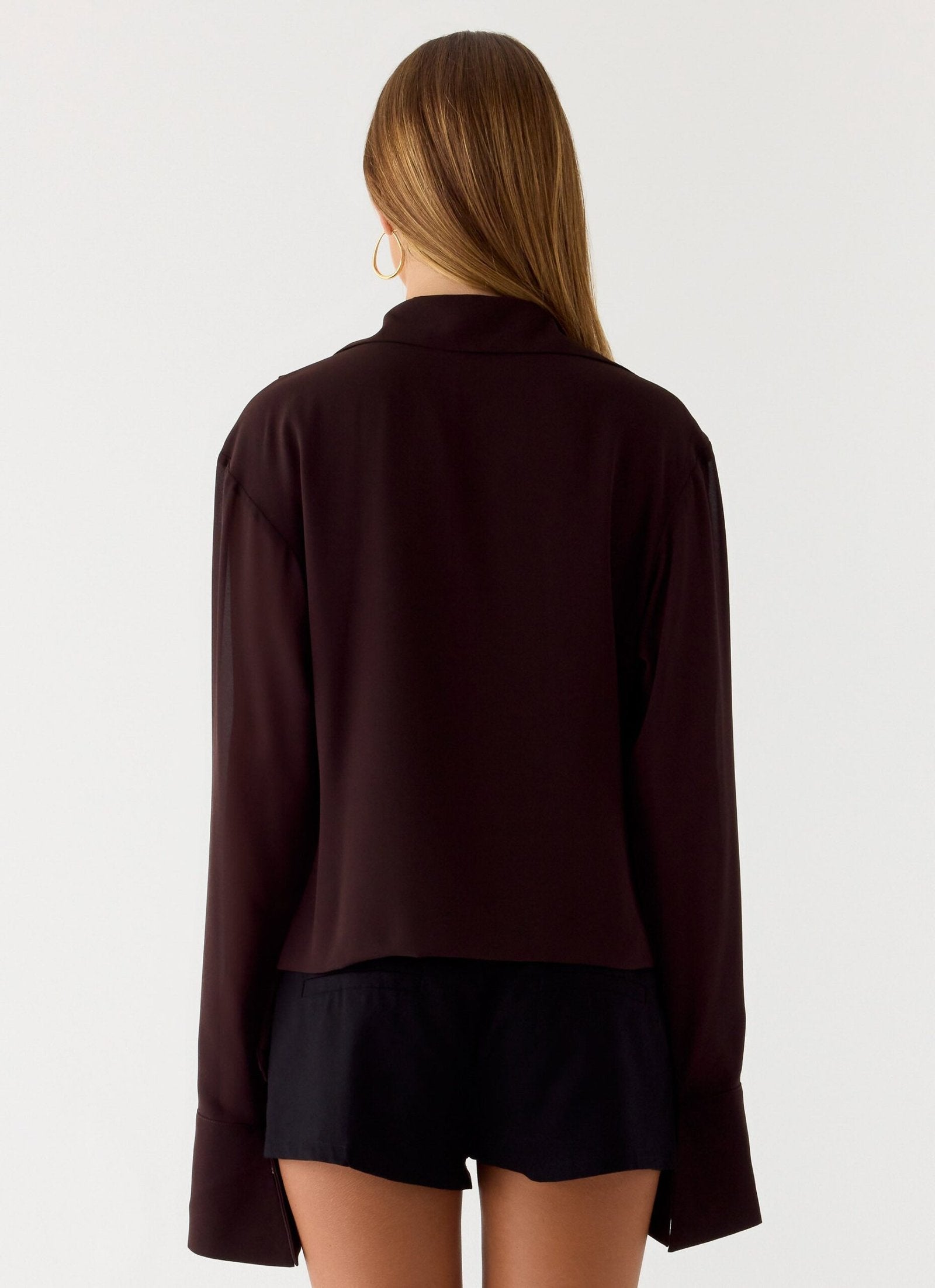 Wrap Shirt – Chocolate