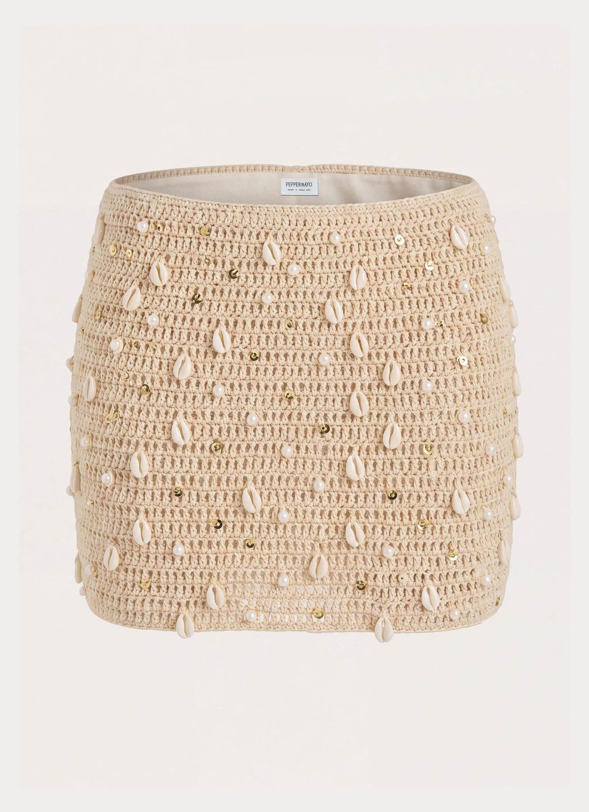 Crochet Mini Skirt – Ivory
