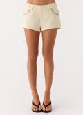 Button Shorts – Ivory