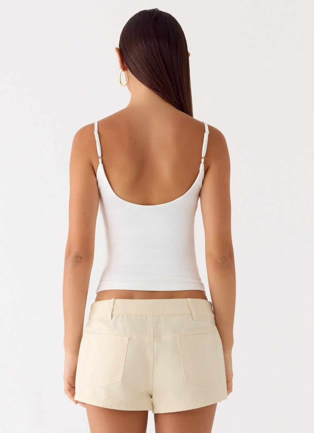 Button Shorts – Ivory