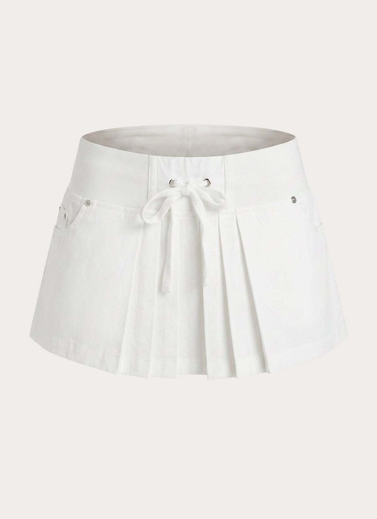 Cargo Mini Skort – White