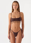Beaded Bikini Bottoms – Chocolate