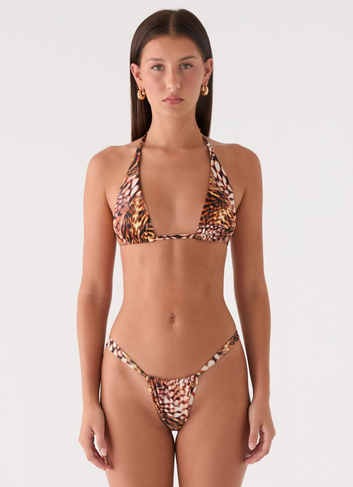 Bikini Top – Leopard Hibiscus
