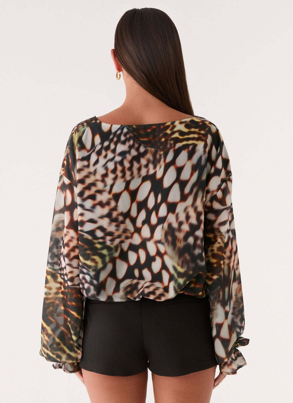 Isolde Top – Leopard Hibiscus
