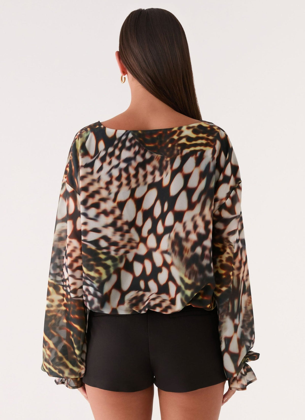 Isolde Top – Leopard Hibiscus