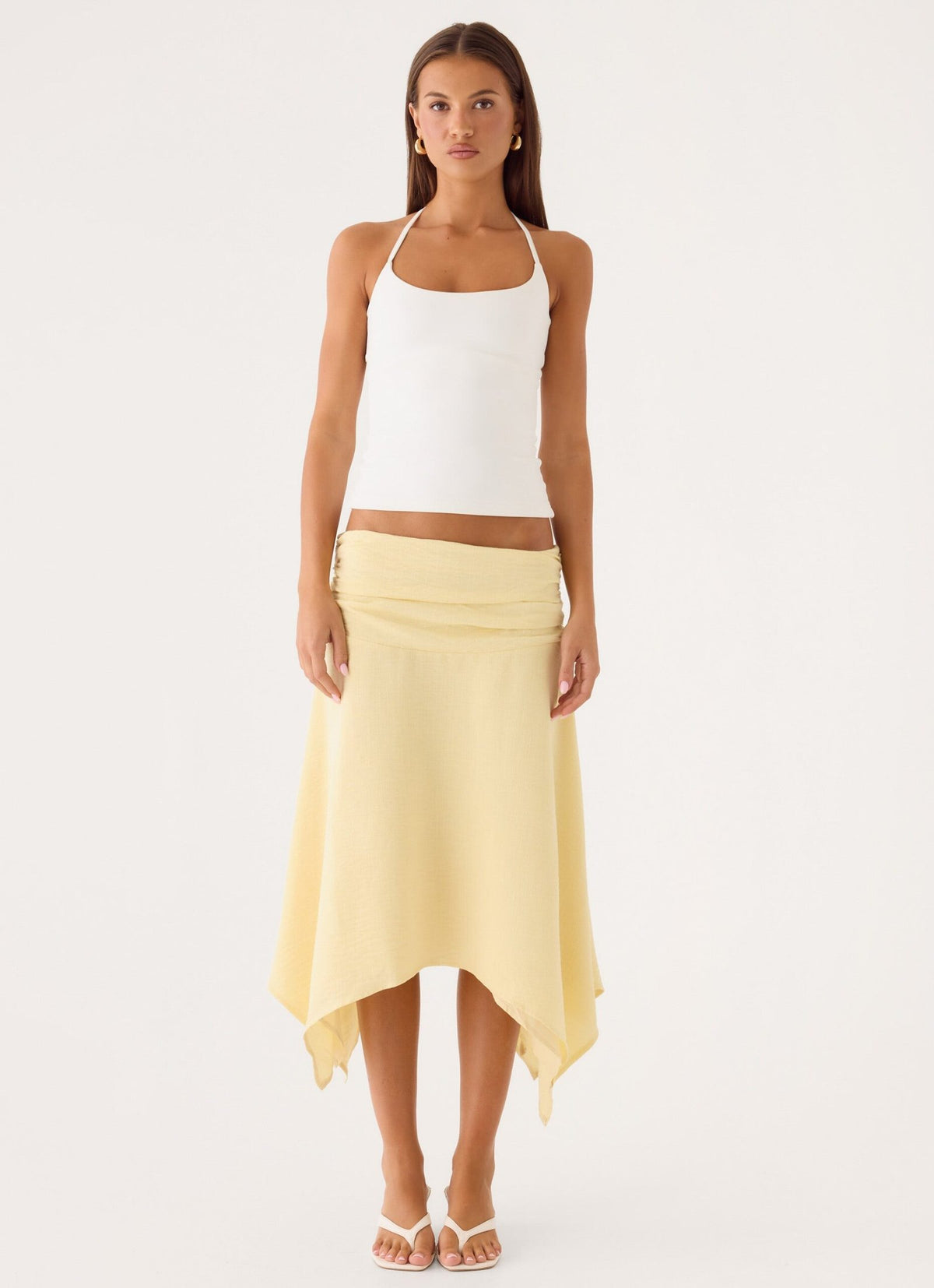 Midi Skirt – Yellow Cream