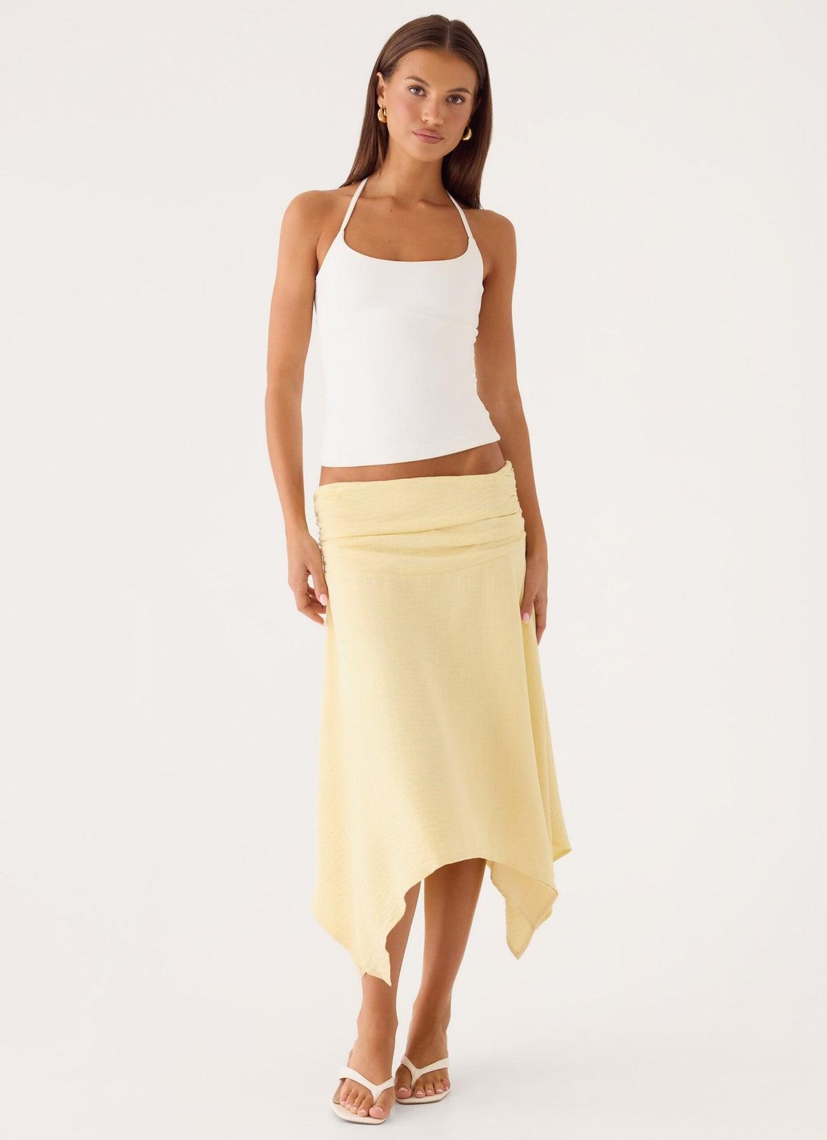 Midi Skirt – Yellow Cream