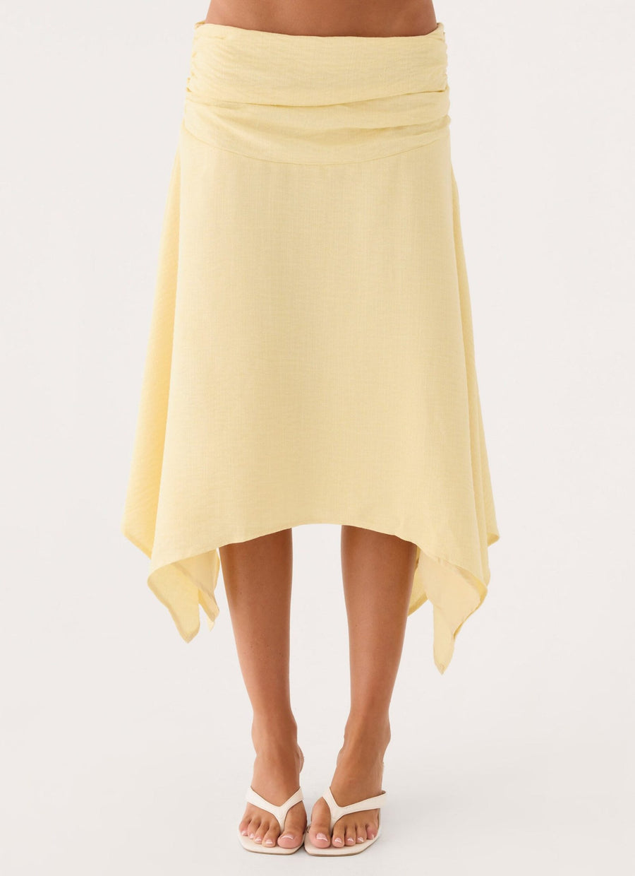 Midi Skirt – Yellow Cream