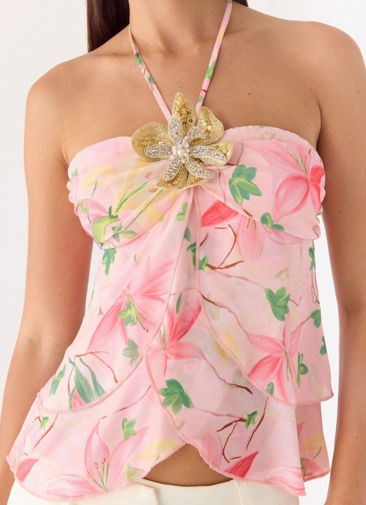Halter Top – Blooming Spring