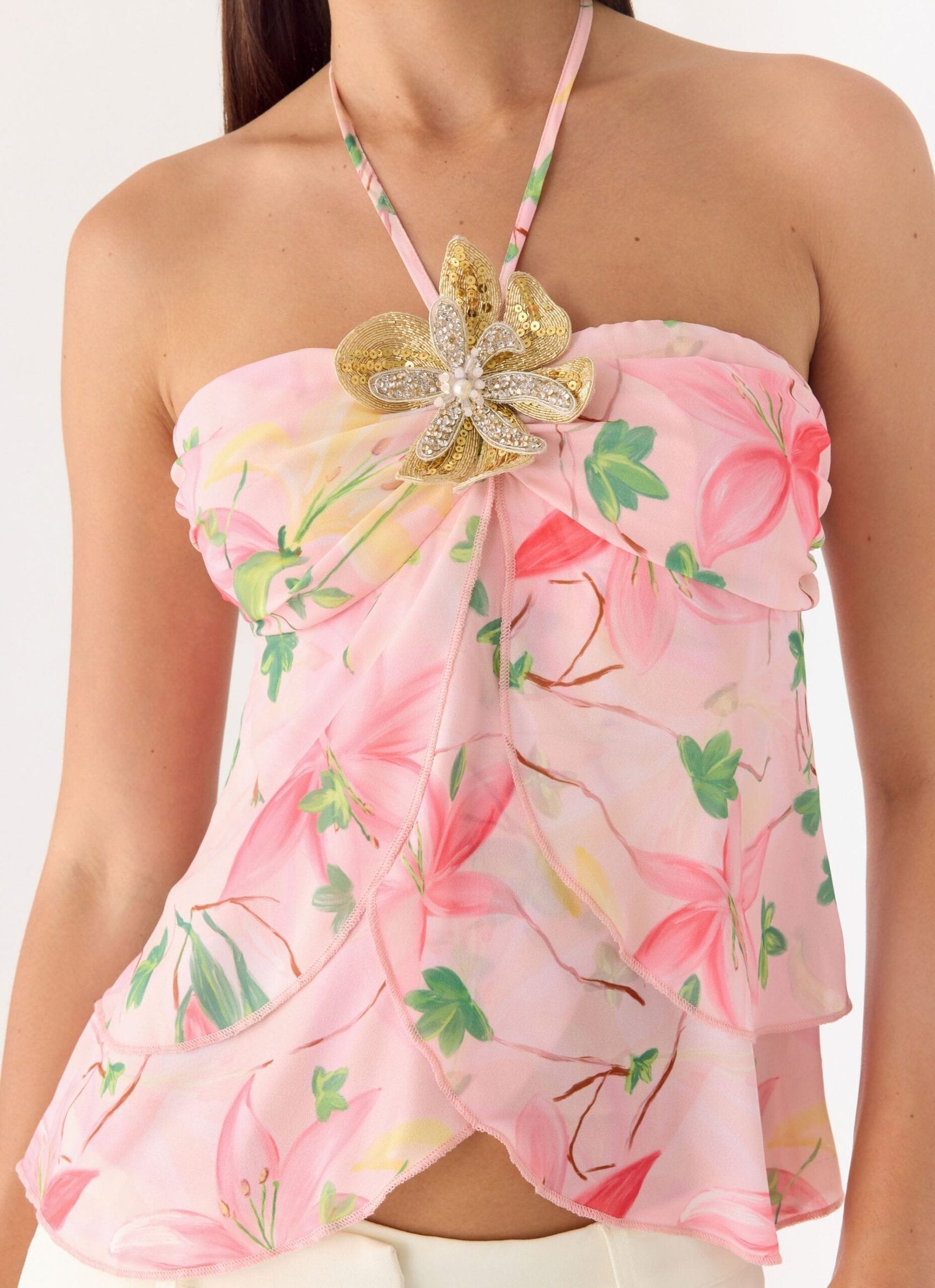 Halter Top – Blooming Spring