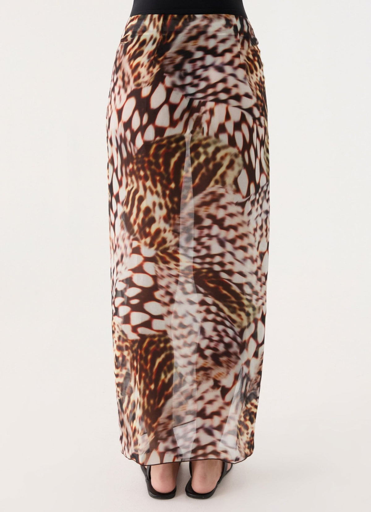 Low Tide Sarong Maxi Skirt – Leopard Hibiscus