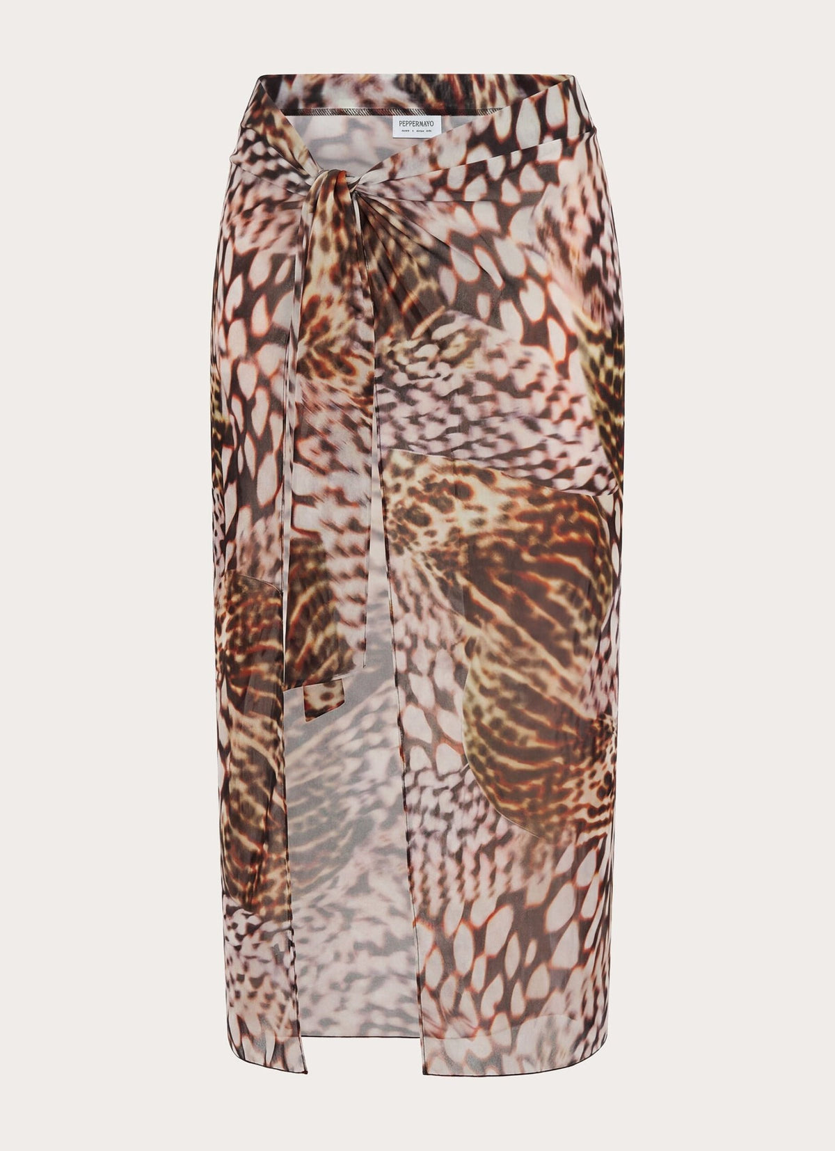 Low Tide Sarong Maxi Skirt – Leopard Hibiscus