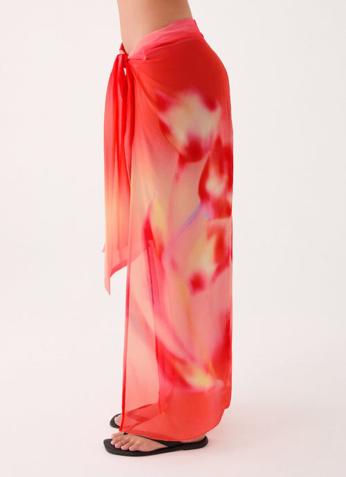 Low Tide Sarong Maxi Skirt – Sunburnt Petal