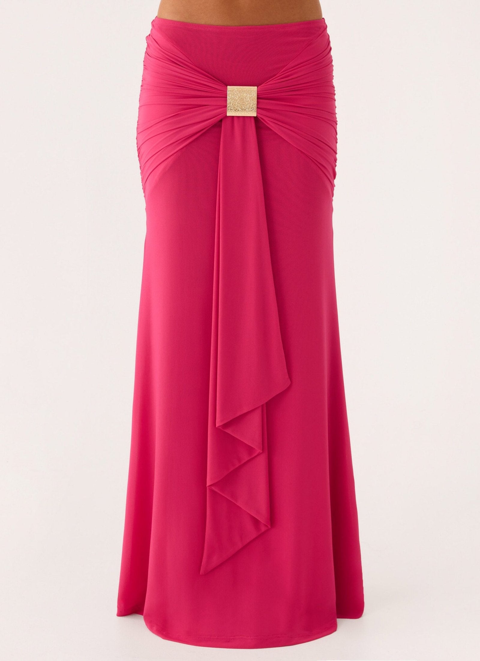Miyah Maxi Skirt – Berry
