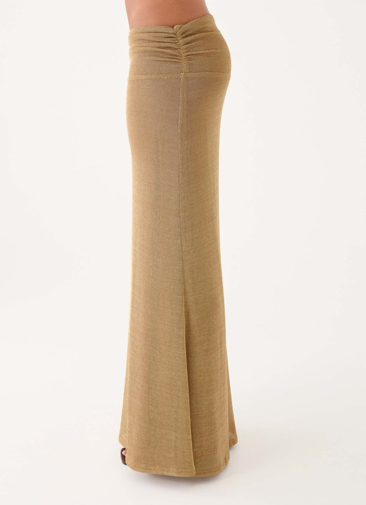 Olyssia Shimmer Maxi Skirt – Shimmer Gold