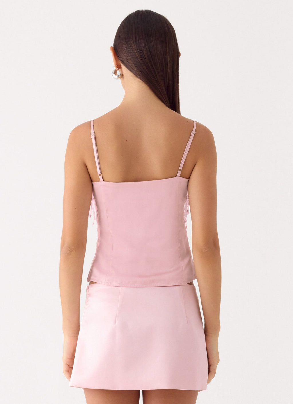Siren Beaded Sequin Top – Pink