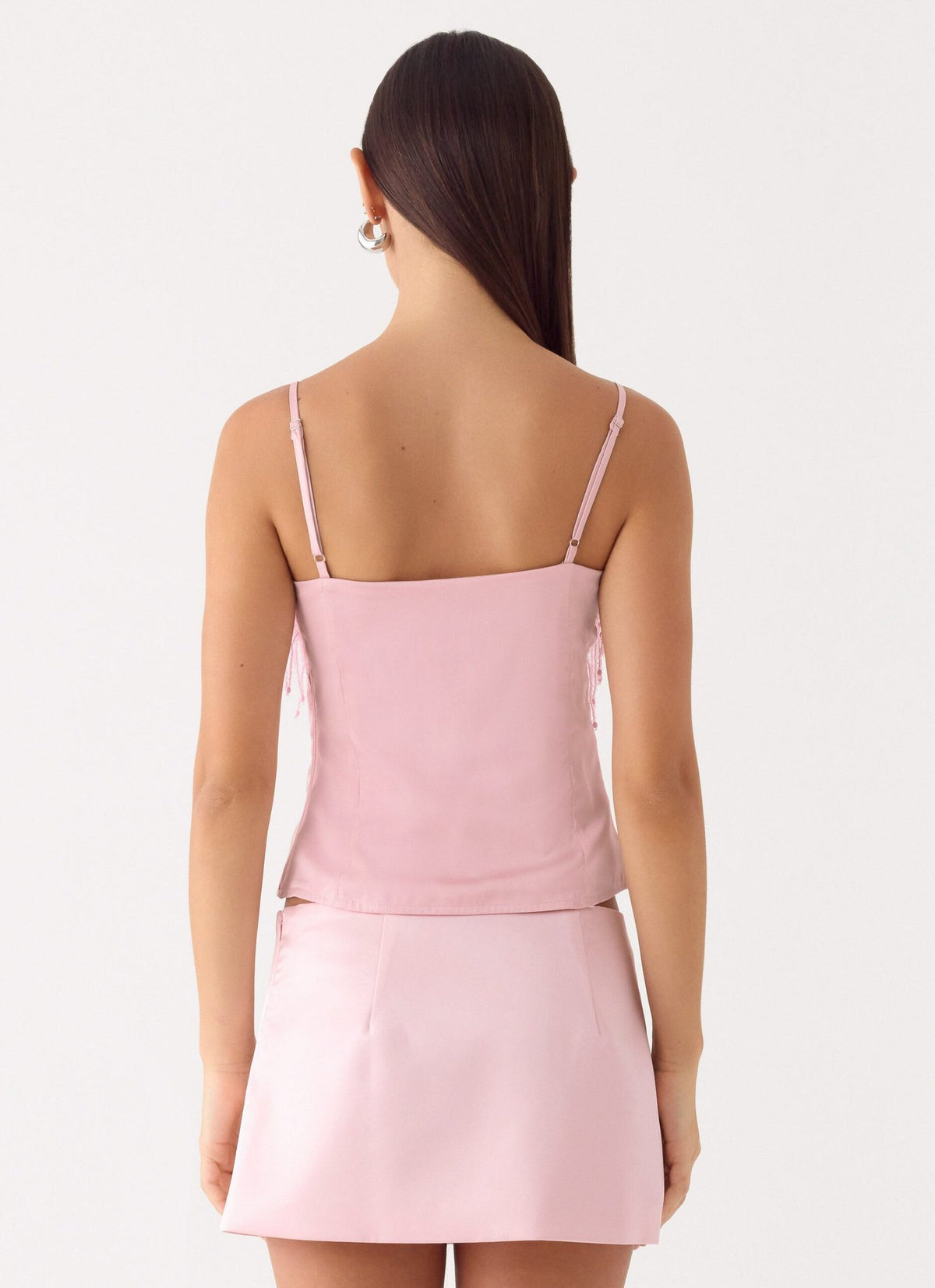 Siren Beaded Sequin Top – Pink