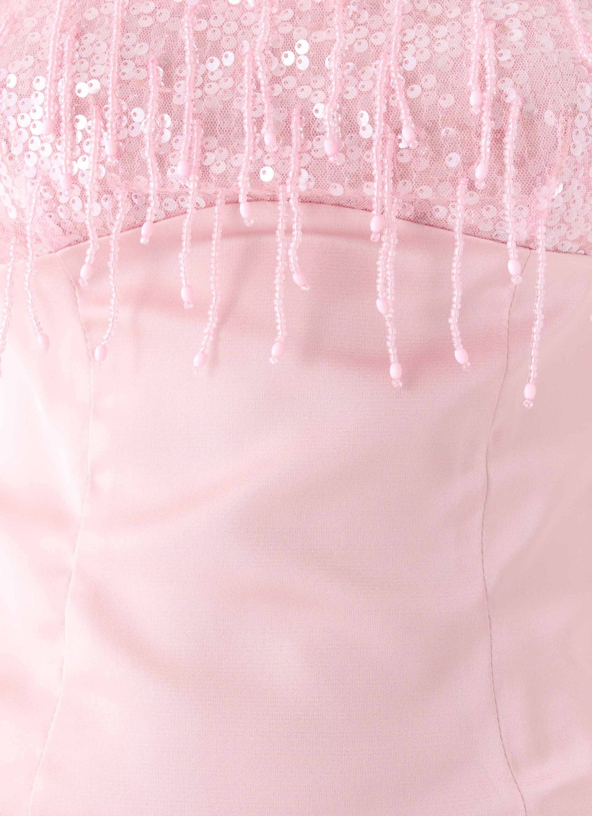 Siren Beaded Sequin Top – Pink